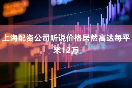 上海配资公司听说价格居然高达每平米12万