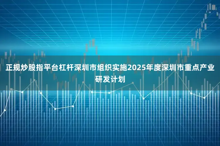 正规炒股指平台杠杆深圳市组织实施2025年度深圳市重点产业研发计划